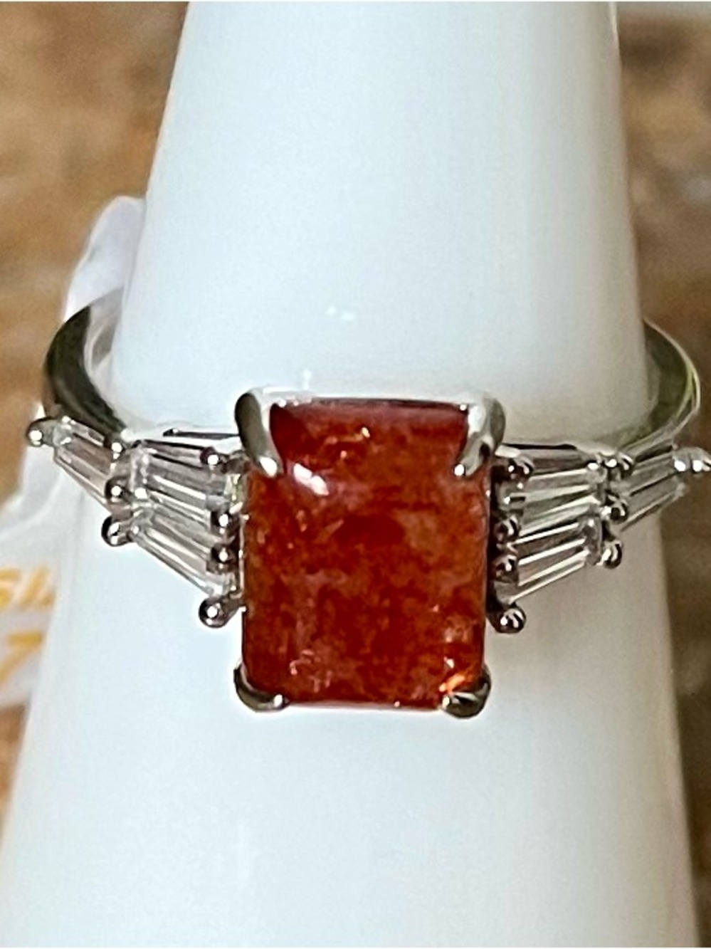 BP The Sterling Club Genuine Sunstone Ring HTF